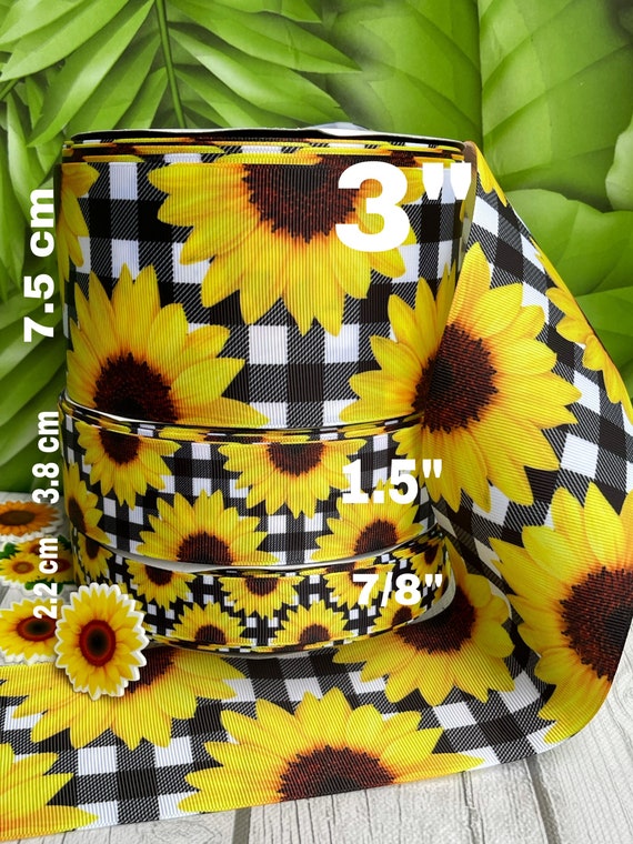 CRAFT SUPPLY Sunflower Grosgrain Ribbon. Sunflower Ribbon