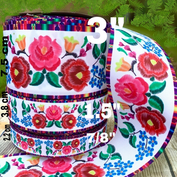 Mexican Floral Ribbon - Etsy