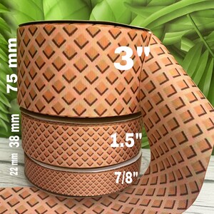 CRAFT SUPPLY 3”,1.5”7/8” Waffle cone grosgrain ribbon. Waffle cone ribbon. Ice cream cone ribbon . Ice cream ribbon. Hair bow ribbon.