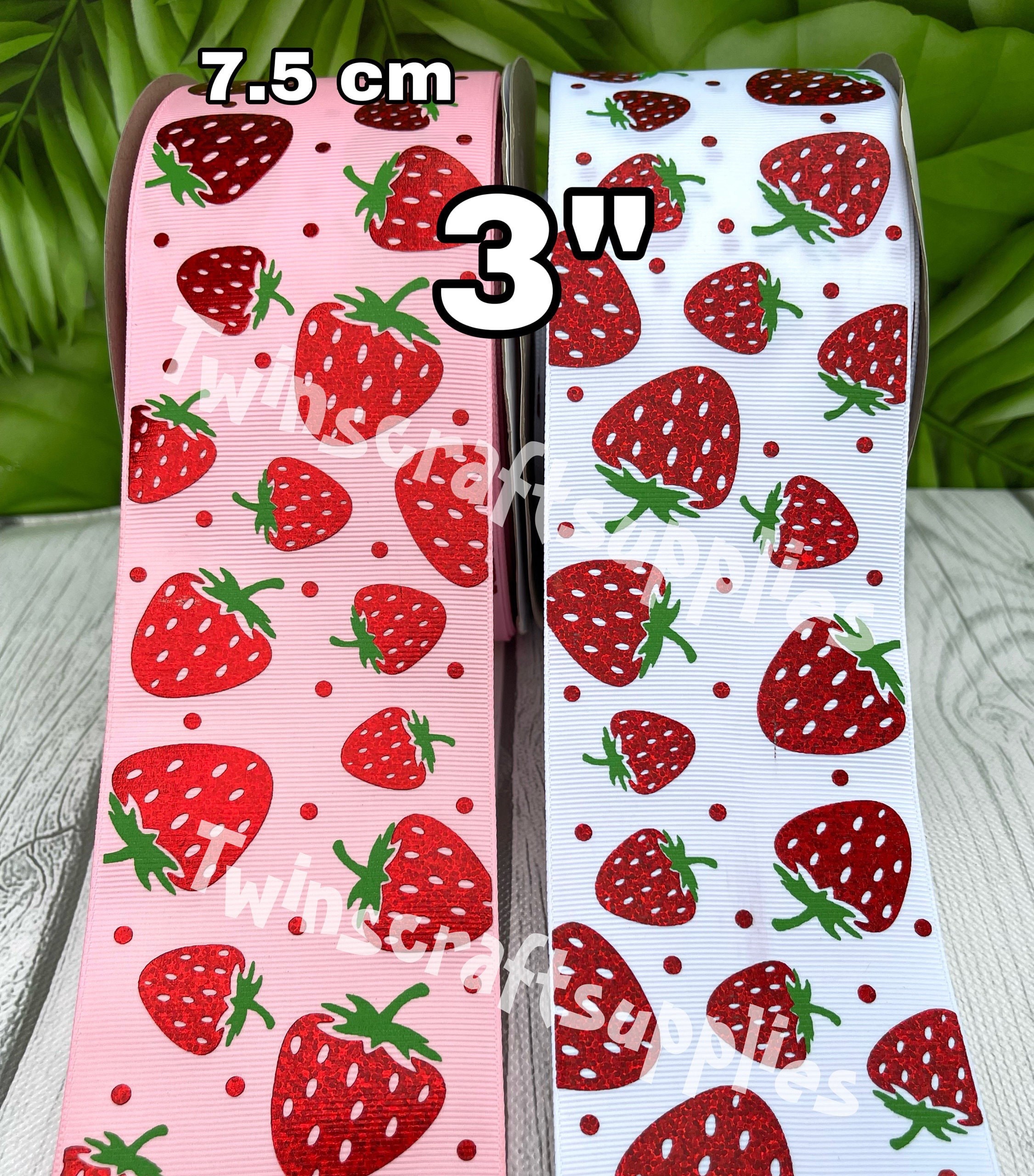 2.5 Strawberry Ribbon (10 Yards) Q816040-12