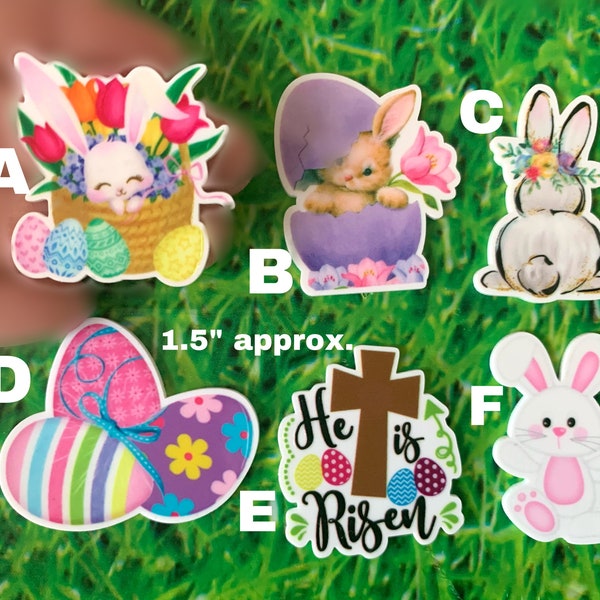 CRAFT SUPPLY. Easter hair bow center . Bunny cabochon .bunny resin. Easter resin. Easter cabochon.