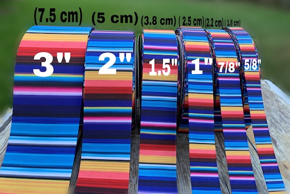 Rainbow Craft Ribbon: 1, 1.5, 2 & 3 Inch Double-Sided Bright