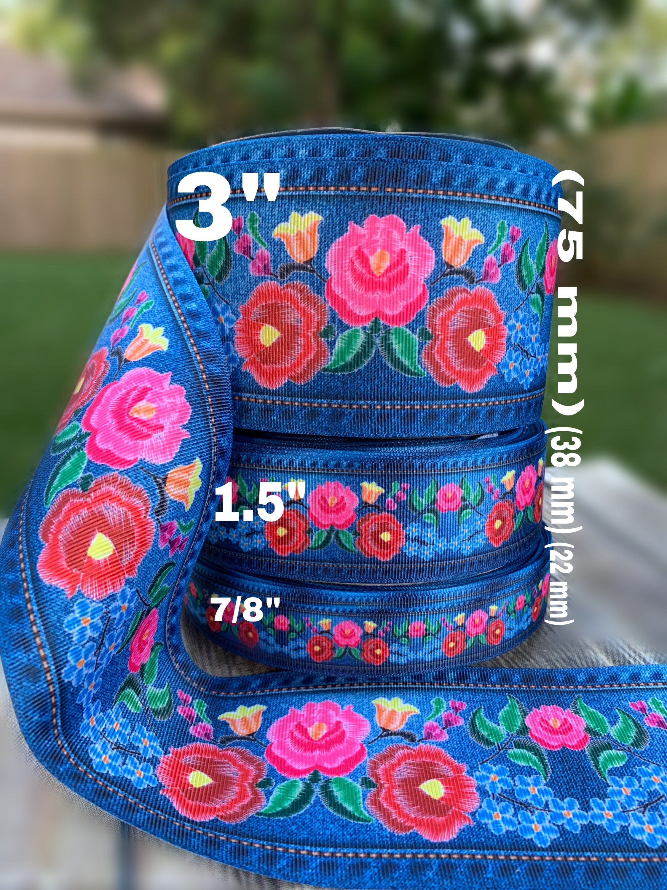 トップス Flower ribbon tops andmary ANDMARY】Flower ribbon tops