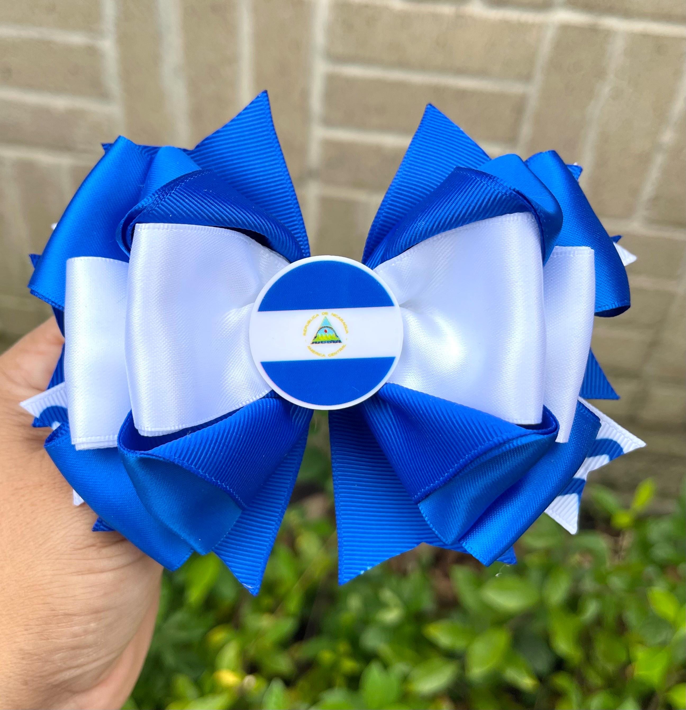 Handcrafted Nicaraguan ?? Hair Clip Acadiana Flag Hair Claw – artistcolette main image 3