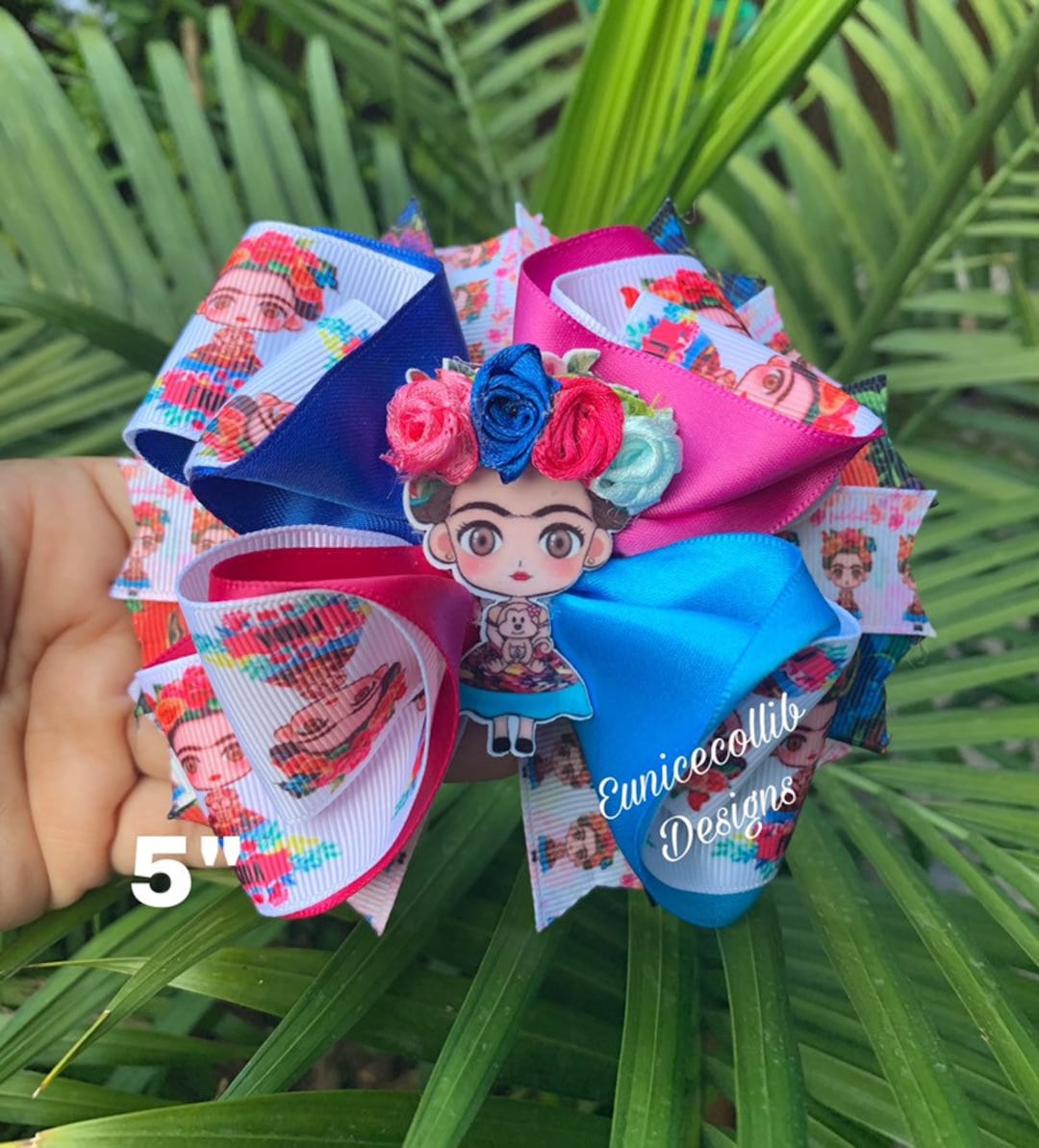 HANDMADE Ethnic Mexican Hair Bow. Mexico Hair Bow. Mexican Etsy