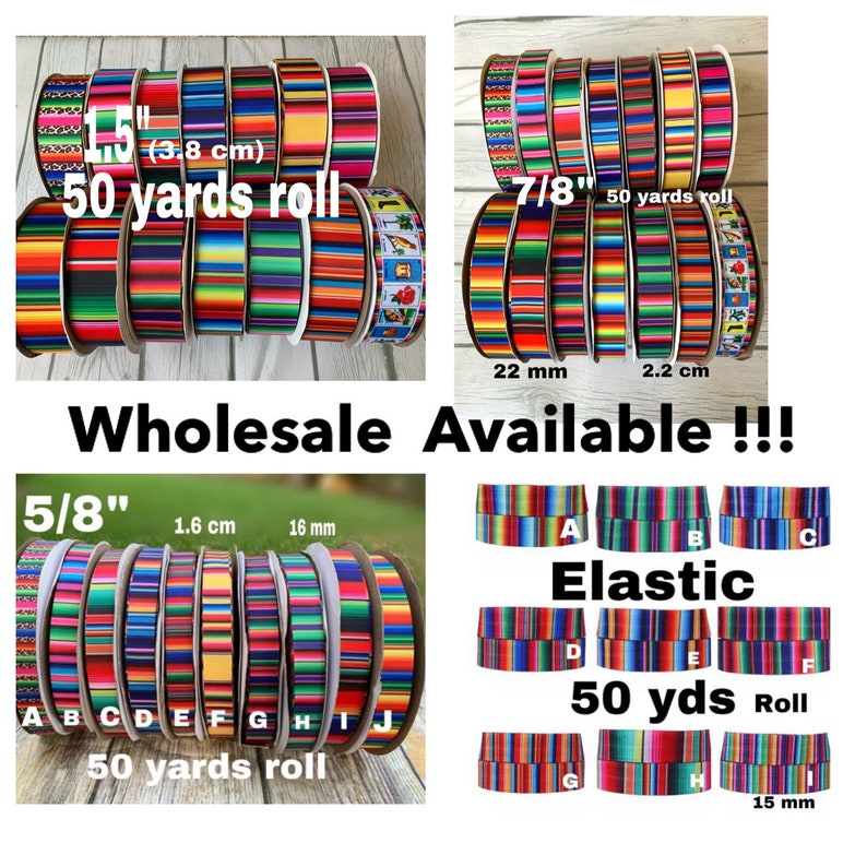 Mexico ribbon. PINK Serape ribbons.5 de mayo grosgrain ribbon .mexican Grosgrain ribbon.fiesta mexican ribbons
