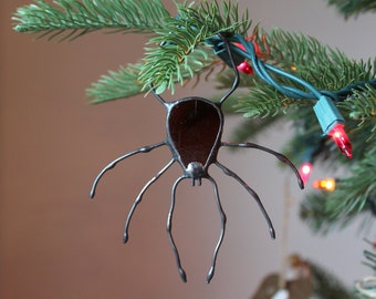 Spider Stained Glass Ornament Spider Stained Glass Suncatcher Halloween Decor Christmas Tree Ornament