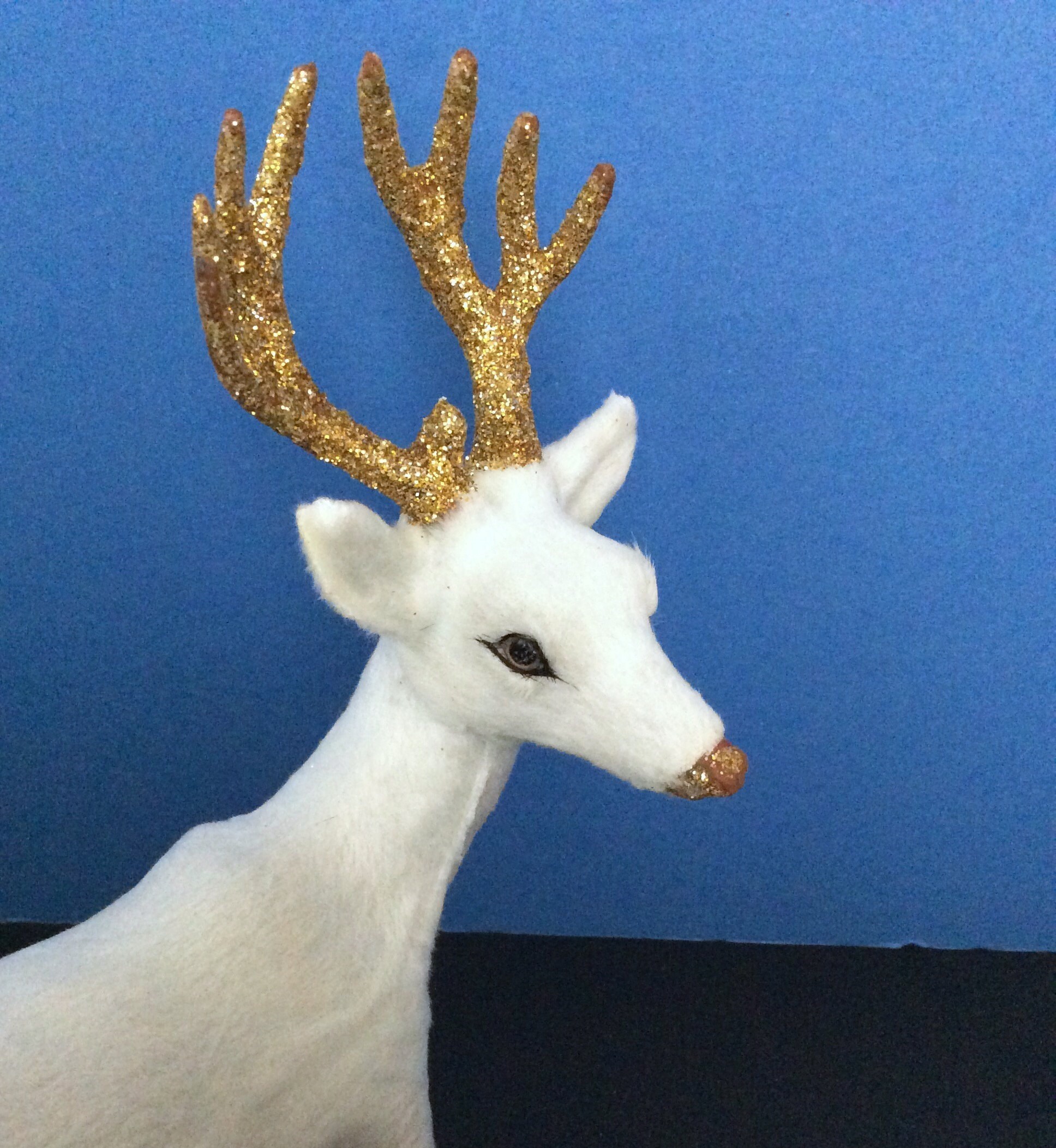 Winter Christmas Reindeer White | Etsy