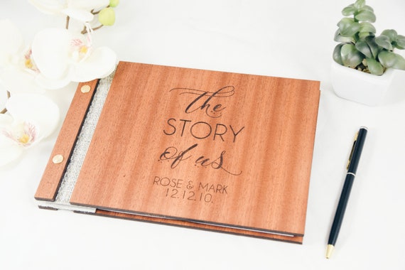 the story of us book personalized wedding anniversary book etsy wedding anniversary photo albums