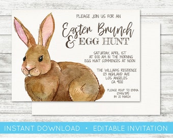 easter brunch invite etsy