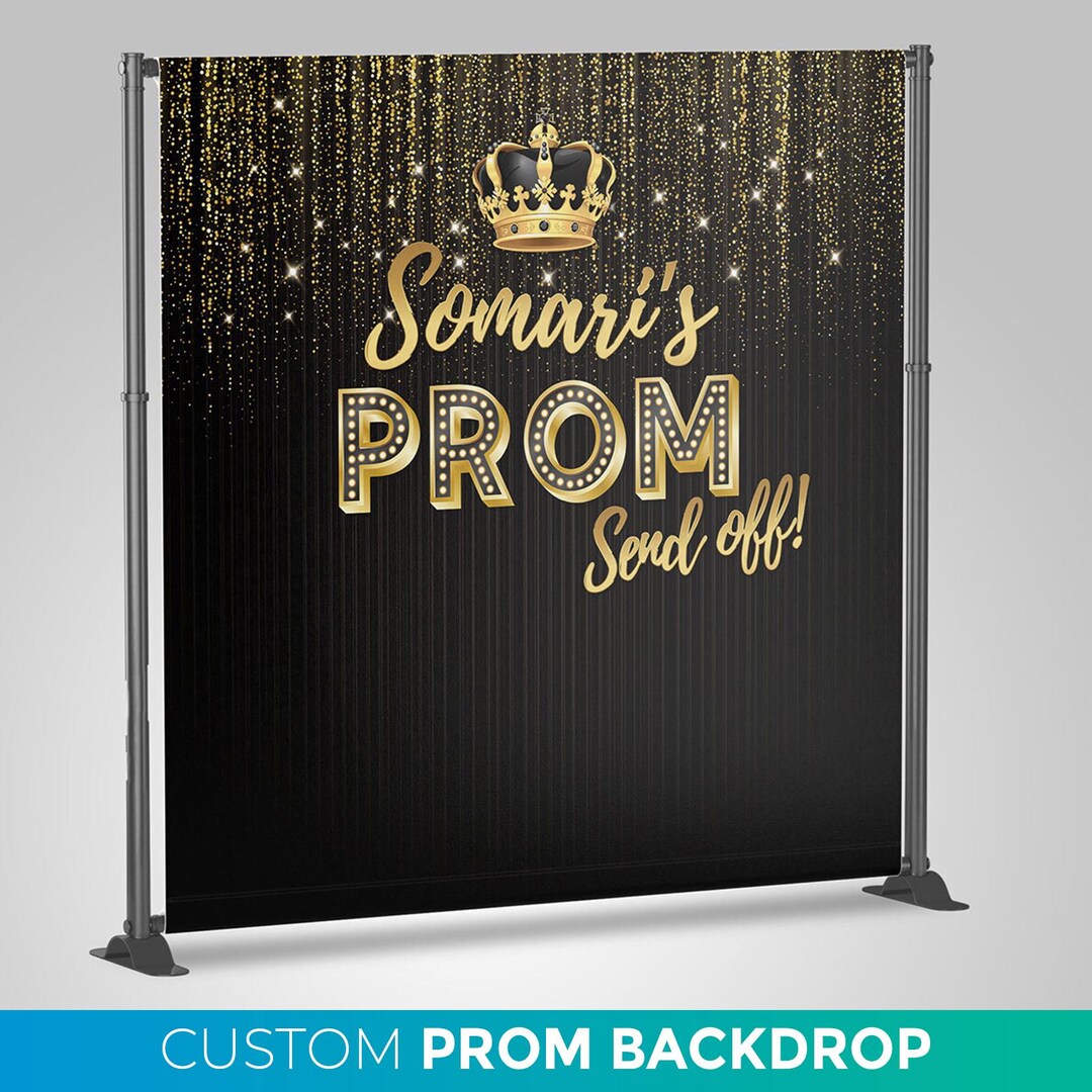Send Off Backdrop Prom Backdrop, Custom Prom Party Send off Backdrop Banner, Personalized ...