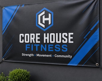 Custom Banner, Advertising Banner, Tent Banner, Business Sign, Outdoor Banners Marketing, Logo Business Sign, Vinyl Storefront Signage Print