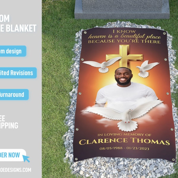 Artificial Grave Blanket Etsy