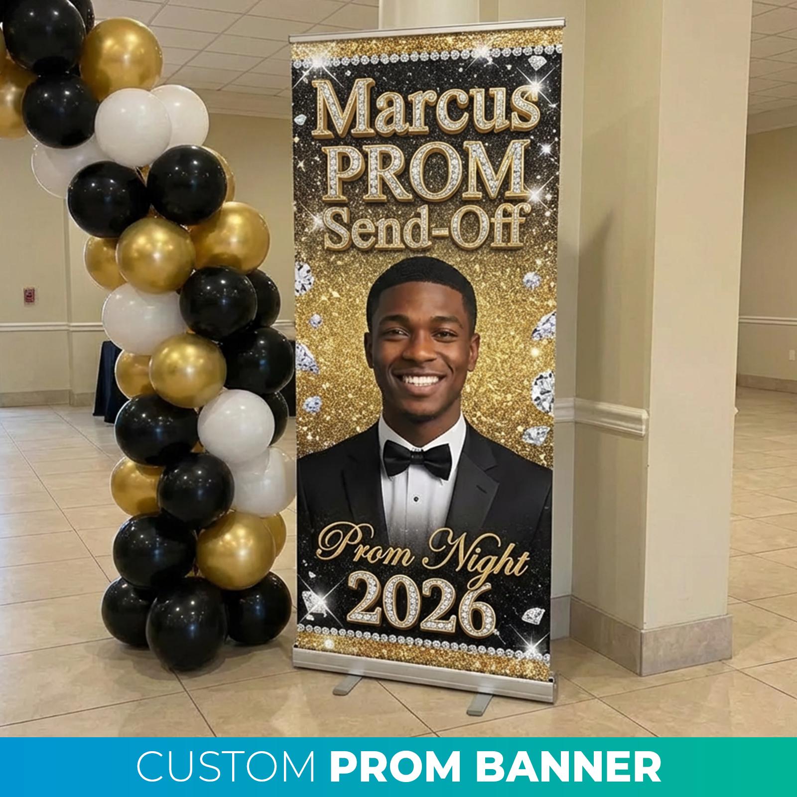 Custom Prom Banner, Retractable Banner, Prom Send off Welcome Sign ...