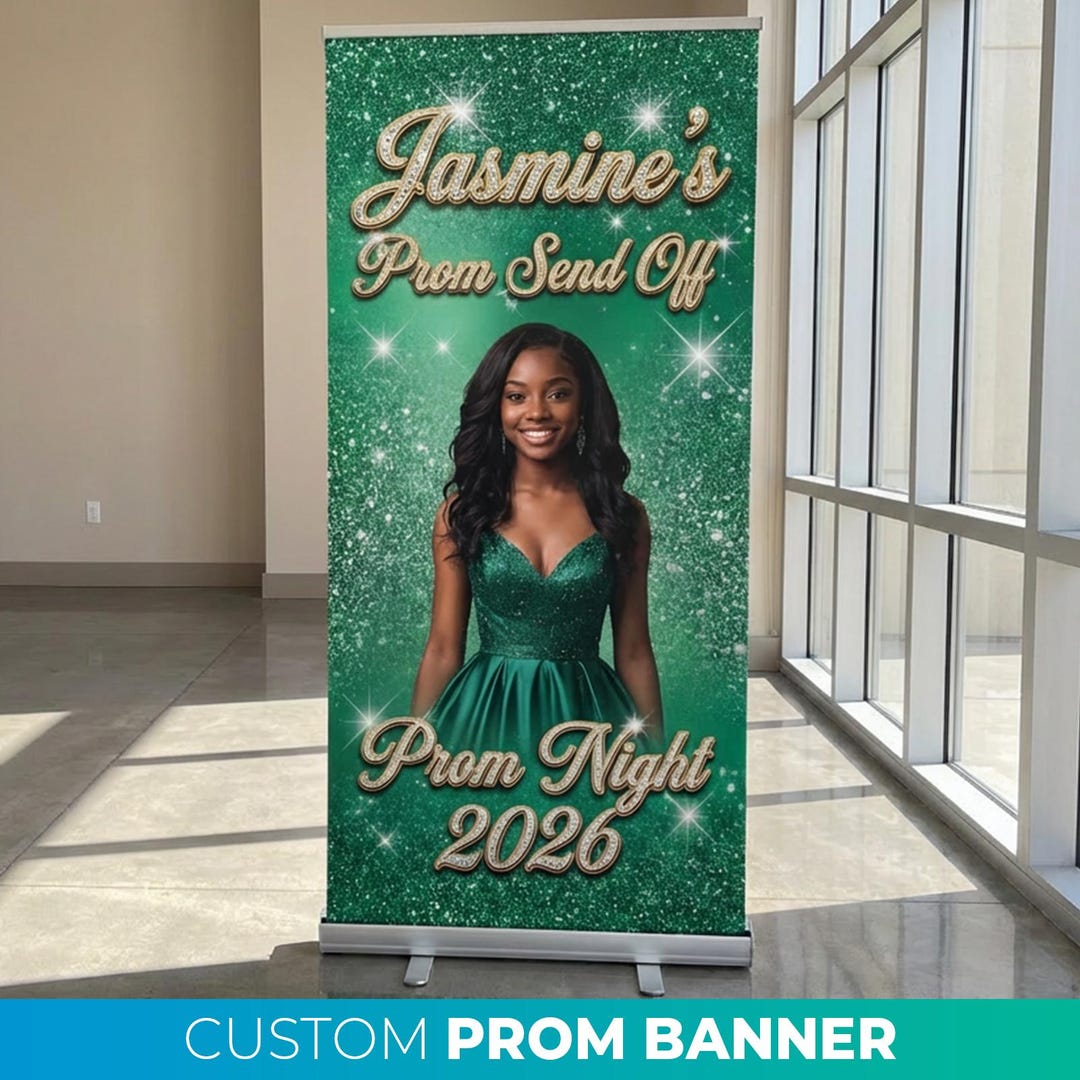 Custom Prom Banner, Retractable Banner, Prom Send off Welcome Sign ...
