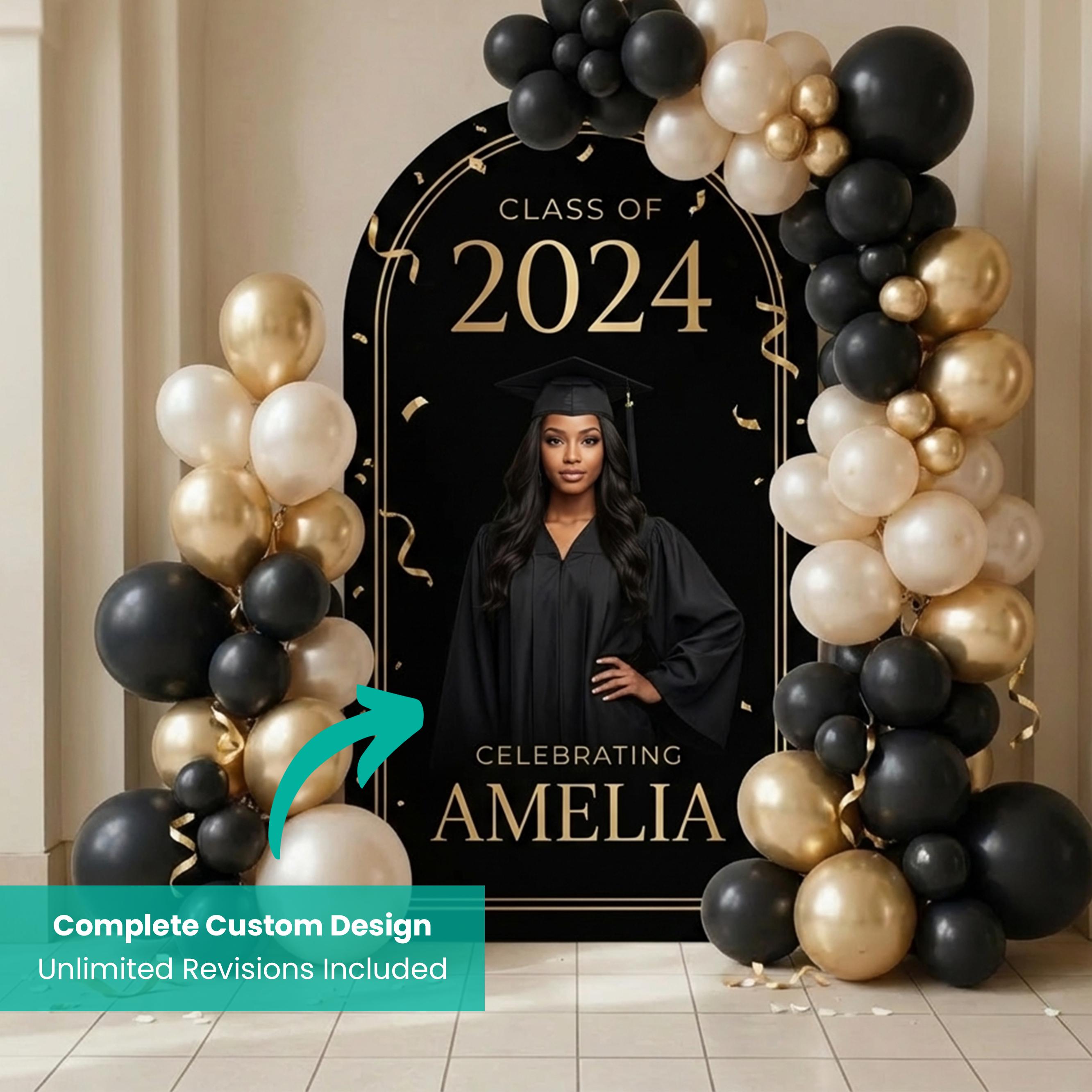 Graduation Board, Custom Arched Coroplast Sign, Photo Board, Event ...