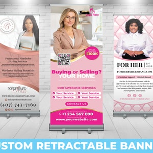 Custom Retractable Banner, Custom Roll Up, Roll Up Banner, Roll Up Banner Stand, Event banner, Business Sign, Promotional Marketing Material