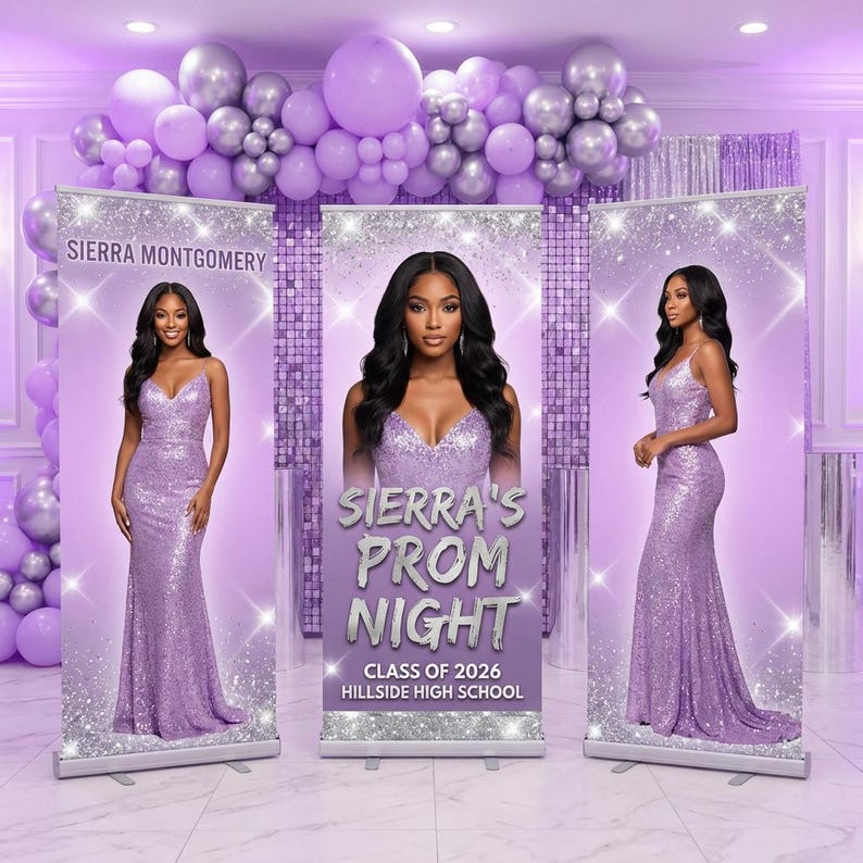 3 PROM Retractable Banners, Custom Prom Boards, Prom Graduation Party ...