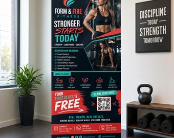 Custom Business Banner Stand, Retractable Pull Up Banner, Vendor Booth Display, Trade Show, Grand Opening Sign, Marketing Display Logo Sign