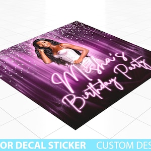 Custom Floor Decal sticker, Removable Sticker, Vinyl Floor Banner, Adhesive Floor Banner Sticker Decal Removable, Birthday Dance floor decal