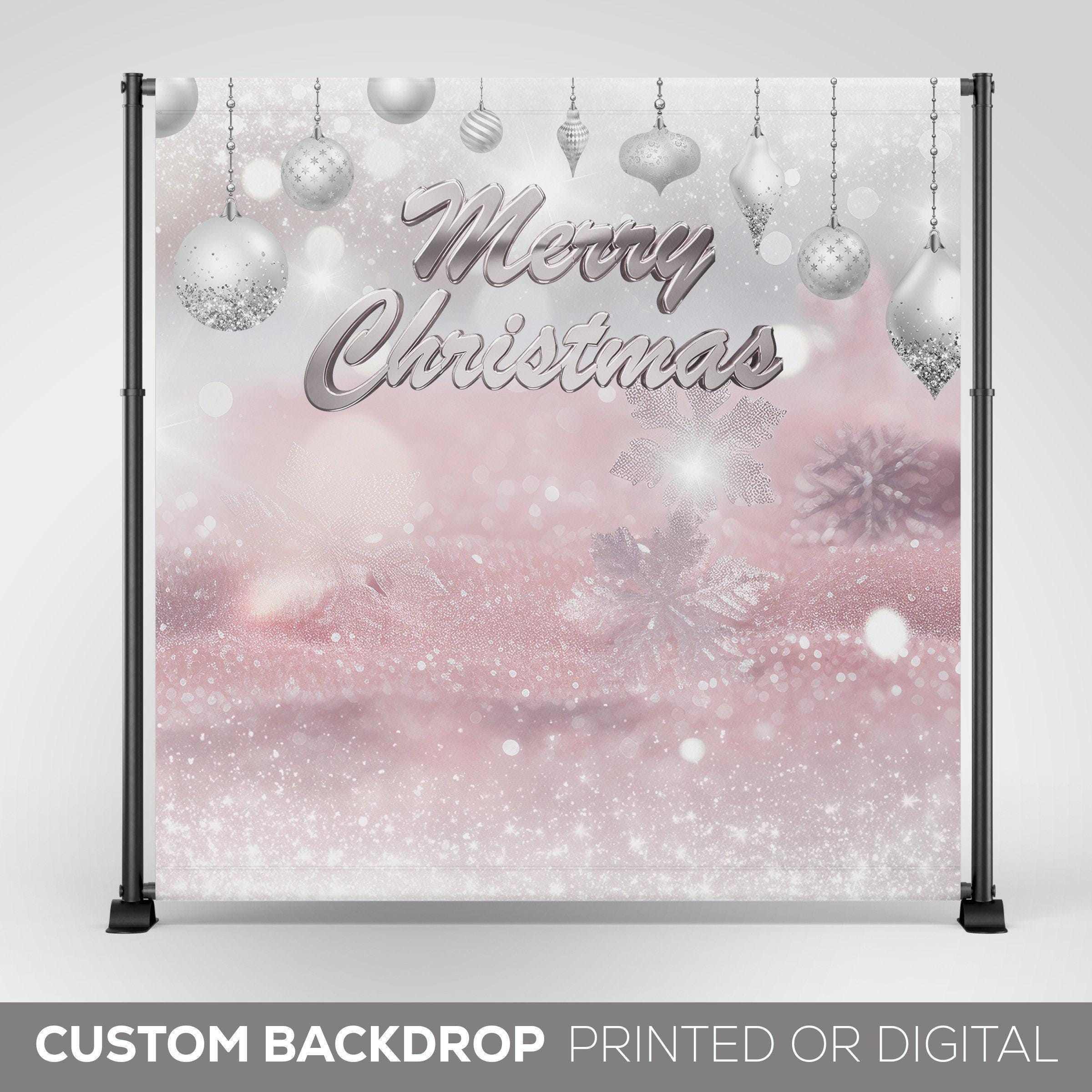 Christmas Backdrop, Christmas Party Decor Banner, Merry Christmas…