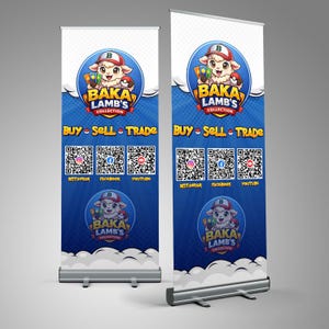 Trading Cards Banner, Buy Sell Trade Retractable Banner, Card Traders, Collector Collectible Card Show, Trader Event Sign, TCG Collectibles