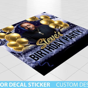Custom Floor Decal sticker, Removable Sticker, Vinyl Floor Banner, Adhesive Floor Banner Sticker Decal Removable, Birthday Dance floor decal