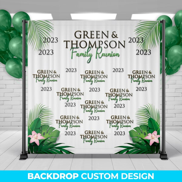 Family Reunion Backdrop, Backdrop Banner Family Reunion, Step & Repeat Backdrop, Backdrop Banner, Event Decor, Photo Booth, Printed Signs