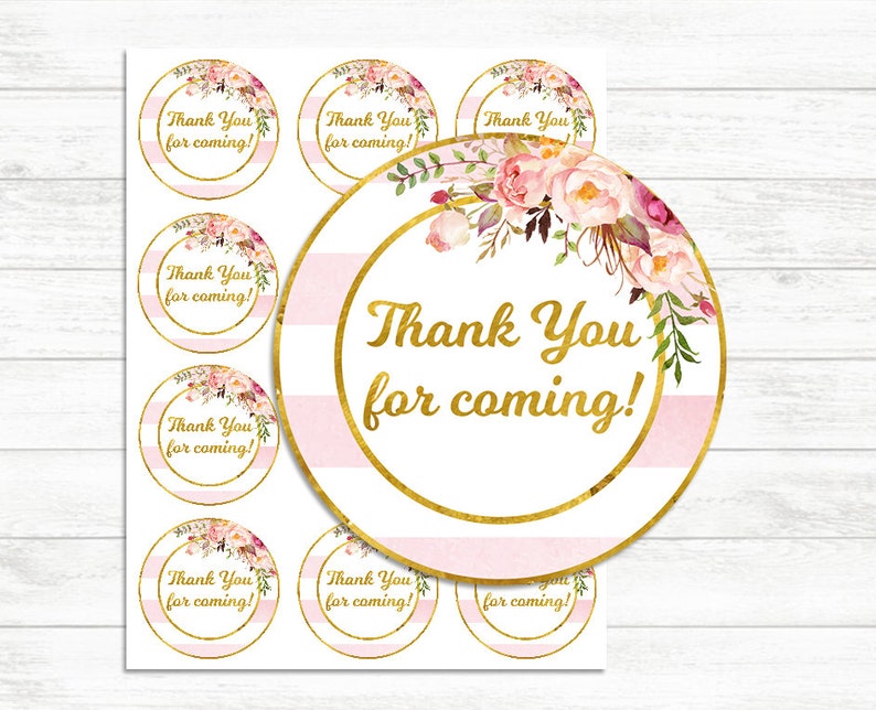 printable-thank-you-tags-pink-and-gold-thank-you-for-coming-etsy