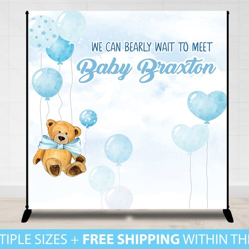 Step and Repeat Baby Shower Backdrop Baby Shower Backdrop Etsy