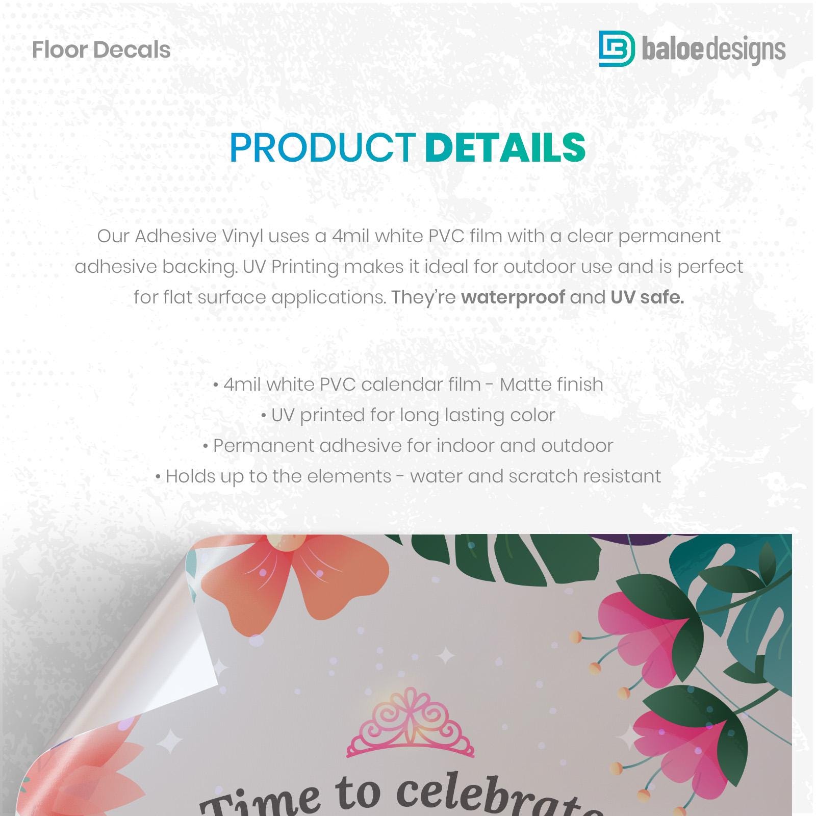 BACKDROP + FLOOR DECAL, Custom Backdrop and Matching Floor Decal ...
