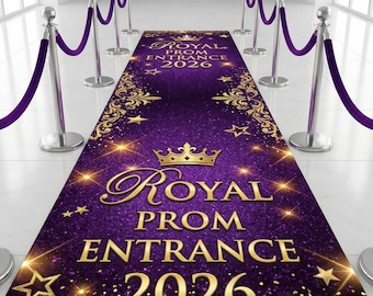 Royal Prom Runner, Prom Night Floor Decal, Prom Floor Decal Runner, Red Carpet Floor Sticker, Custom Graduation Entrance Walkway, Prom Party
