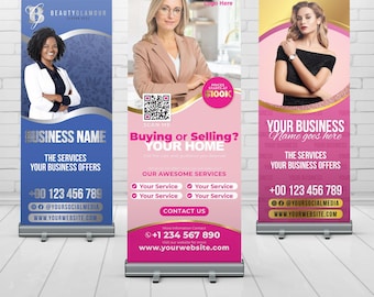 Custom Retractable Banner, Custom Roll Up, Roll Up Banner, Roll Up Banner Stand, Event banner, Business Sign, Promotional Marketing Material