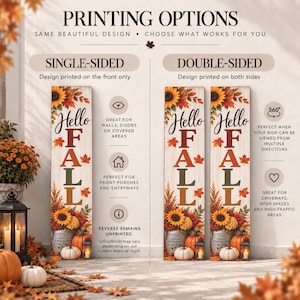 Hello Fall Lettering Template Fall Porch Sign, Hello Fall, Outdoor Autumn Welcome Sign, Aluminium ...