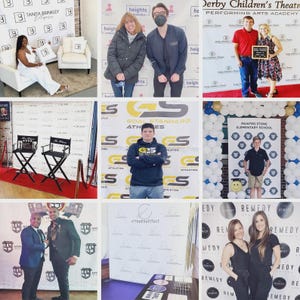 Custom Logo Backdrop Banner, Step and Repeat Business Event Backdrop, Logo Step Repeat Banner, Custom Event Backdrop, Corporate Event Banner image 7