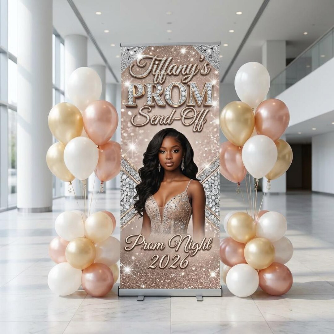 Rectangle Prom Sign Custom Prom Banner, Retractable Banner, Prom Send off Welcome Sign ...