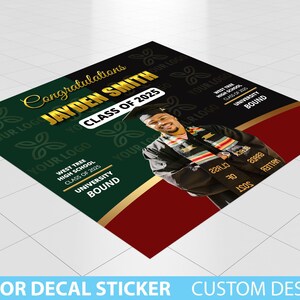 Custom Floor Decal sticker, Removable Sticker, Vinyl Floor Banner, Adhesive Floor Banner Graduation Decor Sticker, Graduation Grad Party