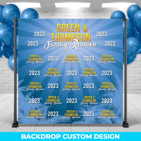 Family Reunion Backdrop, Backdrop Banner Family Reunion, Step & Repeat Backdrop, Backdrop Banner, Event Decor, Photo Booth, Printed Signs