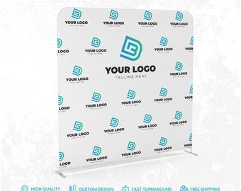 Tension Fabric Display, Trade Show Backdrop Sign Display, Custom Business Marketing Banner, Pillow Case Backdrop with Stand, Event Signage