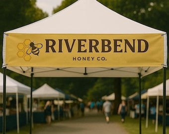 Custom Tent banner, Vinyl Business Banner for Trade Show, Outdoor High quality banner, Craft Show or Event, Farmers Market Event Signage