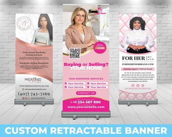 Custom Retractable Banner, Custom Roll Up, Roll Up Banner, Roll Up Banner Stand, Event banner, Business Sign, Promotional Marketing Material