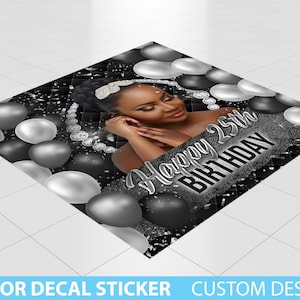 Custom Floor Decal sticker, Removable Sticker, Vinyl Floor Banner, Adhesive Floor Banner Sticker Decal Removable, Birthday Dance floor decal