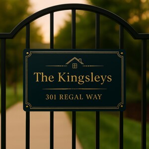 Custom Outdoor Entrance Sign, Gate Entrance Address, House Plaque, Personalised Farm Fence, Private Property Metal Aluminium Printed Sign