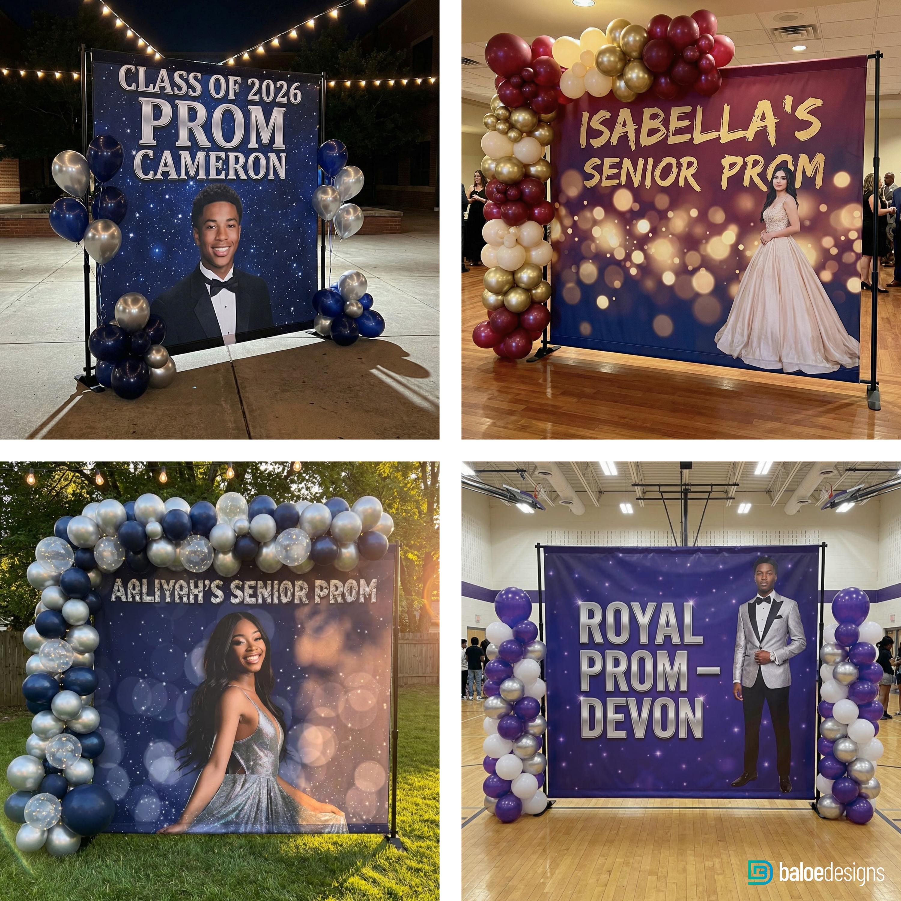 Custom Prom Backdrop Banner, Prom Night Banner, Prom Party Decor ...