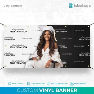Custom Graduation Banner, Personalized Graduation Banner Class of, Magazine style Prom Banner, Photo Banner, Graduation Party Decor Sign