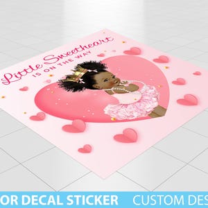 Custom Floor Decal sticker, Removable Sticker, Vinyl Floor Banner, Adhesive Floor Banner, Kids Floor Decal, Princess Baby Shower Kids Custom