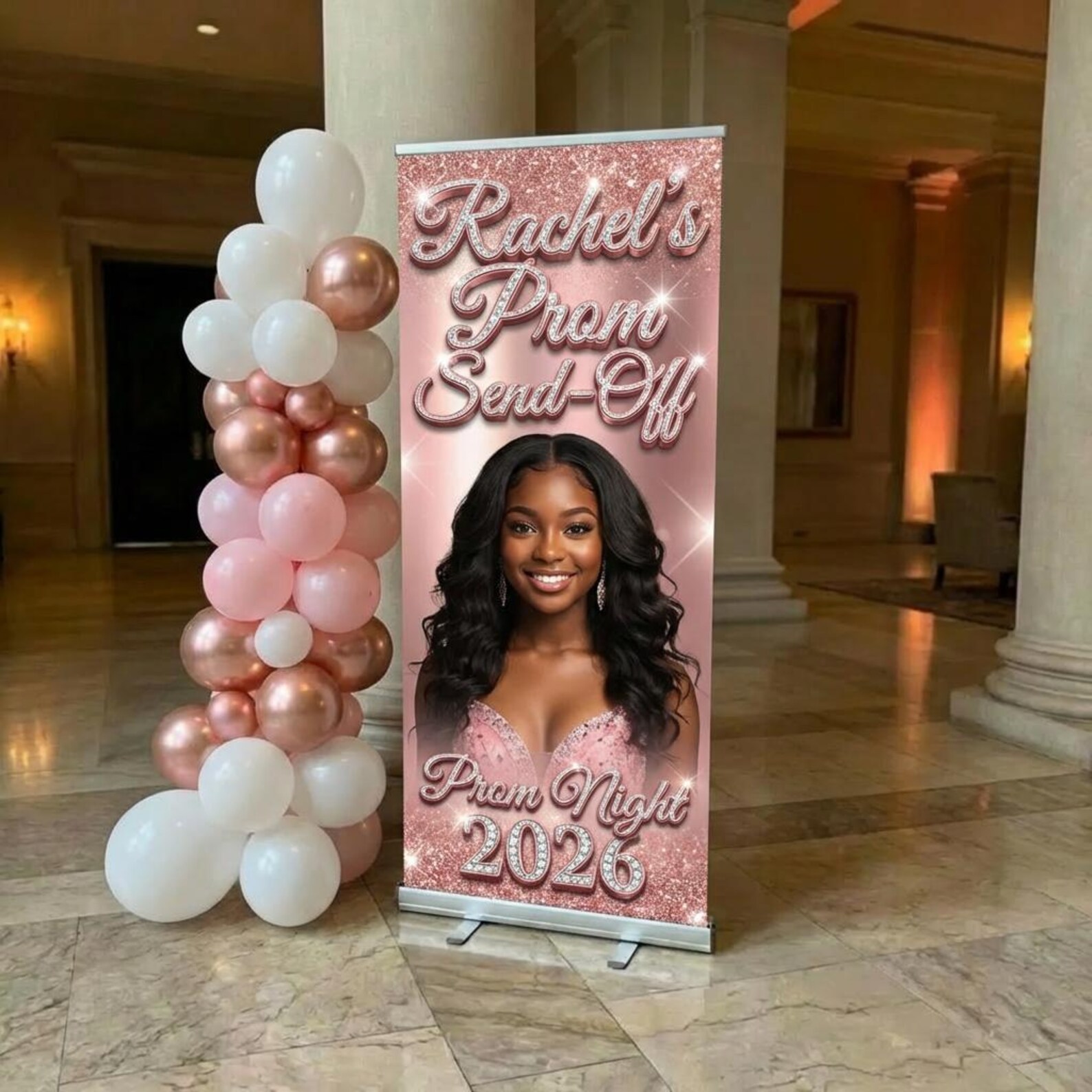 Rectangle Prom Sign Custom Prom Banner, Retractable Banner, Prom Send off Welcome Sign ...