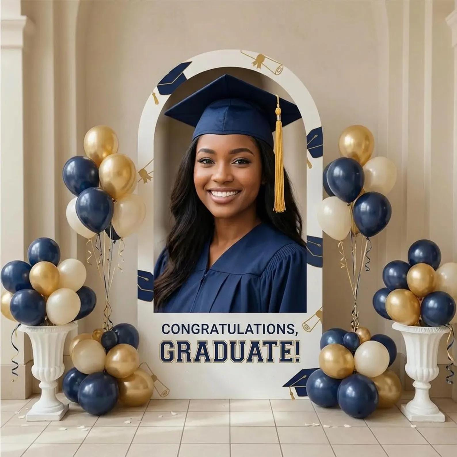 Graduation Board, Custom Arched Coroplast Sign, Photo Board, Event ...