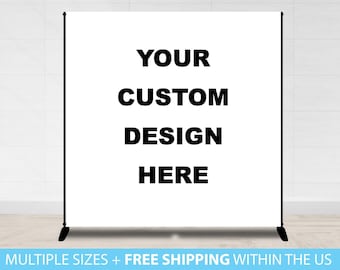 Custom Backdrop, Custom Banner, Birthday Backdrop, Logo Backdrop, Anniversary Picture Backdrop Photo, Vinyl Step and Repeat Party Backdrop