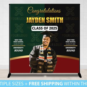 Graduation Backdrop Banner, Graduation Step and Repeat, Prom Backdrop, Graduation Backdrop, Custom Photo Prom Picture Class of Grad backdrop